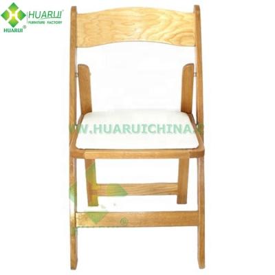 China Wimbledon traditional natural wooden folding chair for wedding for sale