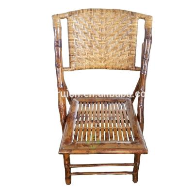 China Outdoor Hard Mesh Back Bamboo Folding Chair Eco - Friendly For Party for sale