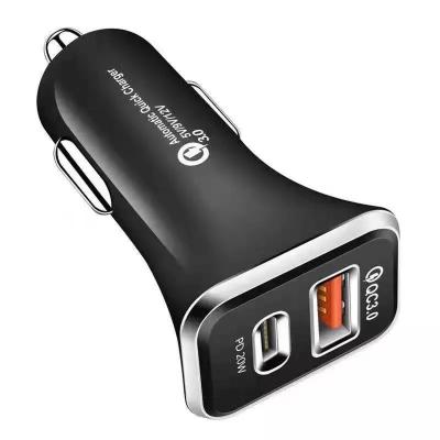 China Hot Selling Mobile Phone Usb Car Charger PD 5V/9V/12V Qc3.0 Auto High Speed ​​Car Charger Palladium Type C Type C for sale