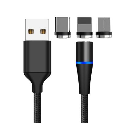 China Magnetic MP3/MP4 Player to USB C Extension Charger Cable 1m Micro Type-C USB C Reusable for sale