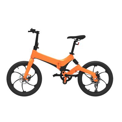 China Magnesium Alloy Full Suspension Foldable Electric Bike With Hidden Battery 20 Inch e Bike Folding City 350w Electric Bicycle For Adult for sale