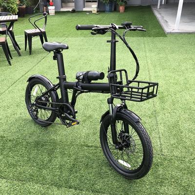 China Folding Ebike Aluminum Alloy Electric Pedal Bike With Big Tire 20