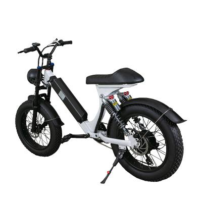 China 2021 aluminum alloy super-73 seat 48v 15ah long tires fat bike 750 bicycle mountain bike cheap electric city electric bike for sale