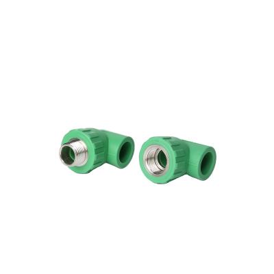 China PPR Plastic Standard Products Pipe Fitting 90 Degree Female Threaded Elbow for sale