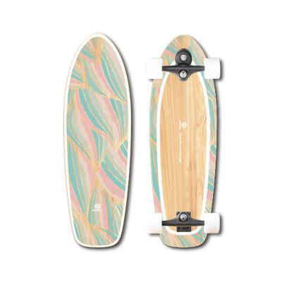 China Pro Grade New Arrival Surf Skate Deck Surf Skate 32Inch Adult Skateboard With Ms5 Trucks Skate Deck Surf for sale