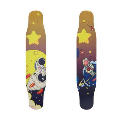 China Freeride& dance china brand skateboard long canadian bamboo composite material fiberglass maple skateboard full board longboard skate board for sale