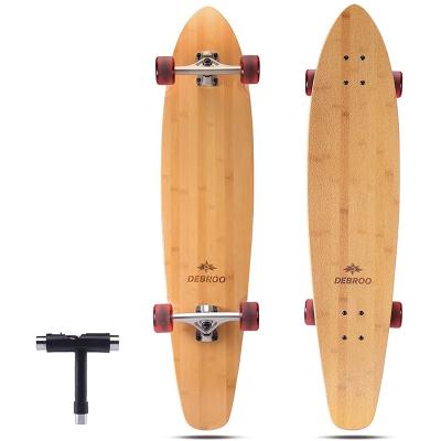 China Freeride& Cruiser 42 Inch Decks Red Bamboo & Canadian Braid Maple Longboard Skateboard Cruiser With Mid Concave for sale