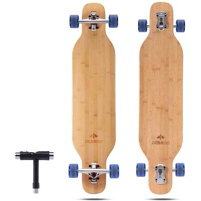 China Dance Longboard / Cruiser Freestyle Skateboard Bamboo Full Deck Wear Canadian Maple For Freestyle for sale