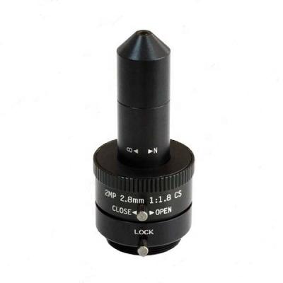 China Manual Iris 2Megapixel Yes 2.8mm CS Mount Pinhole CCTV Camera Lens for sale