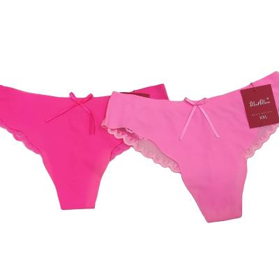 China Transparent Cavity L-XXL Temptation Panties Antibacterial Women's Panties Low-waist Sexy Female Lace Panties for sale