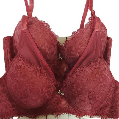 China QUICK DRY lace girly lingerie gathered in an adjustable bra and boobs bra for sale