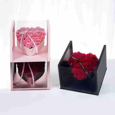 China PE Foam Flower Specifications Low Price Various Flower In Glass Box for sale