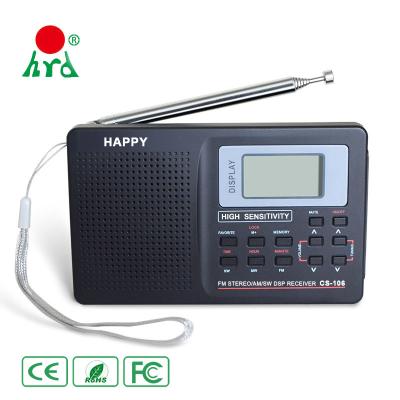 China Digital Display FM Digital Radio Hot Selling Portable Speaker All Band Radios And Receivers for sale