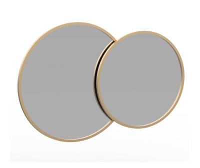 China Large Gold Modern Design OJC Decor Vanity Mirror Bathroom Round Contemporary Hanging Mirrors for sale