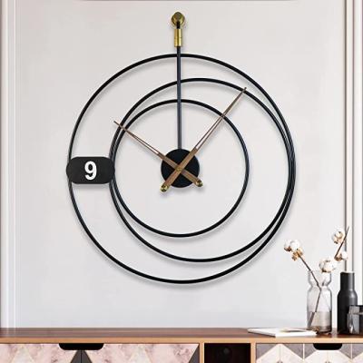 China OJC Antique Modern Decorative Wall Clock Style Silent Wall Clock Large No Tick Lightweight Clock for sale