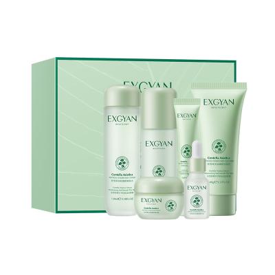 China Face Centella Skin Care Set Shrink Pores Asiatica Moisturizing Oil Control Replenishing Brightening Skin Firming Skin Care Product Set for sale