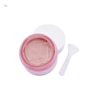 China Private Label Skin Care Mud DEEP CLEANSING Face Mask Brighten Porefining Smooth Bentonite Facial Clay Mask Pink for sale