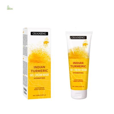 China Curcumin Private Label Natural Turmeric Gel Sleep Hydration Mask Moisturizing Brighitening Face Mask for sale