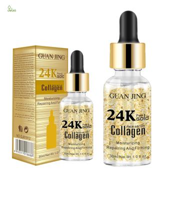 China Skin Revitalizer Factory Sale Smooth Whitening Face Lifting Moisturizing 24K Gold Skin Care Face Serum for sale