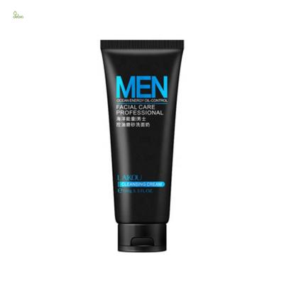 China 2021 Private Label Moisturizer Blackhead Deep Clean Clean Whitening Removal Scrub Exfoliate Men's Facial Cleanser for sale