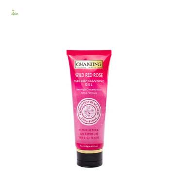 China Wholesale &Sun Exfoliation Wild Red Blackhead Deep Cleansing Rose Face Repair After Deep Cleansing Gel for sale