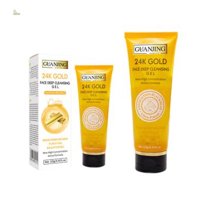 China Wholesale Private Label Anti Aging 24K Gold DEEP CLEANING Deep Peeling Gel for sale