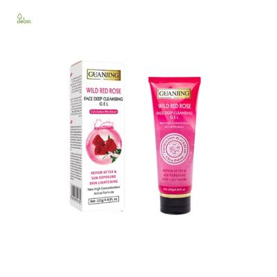 China Rose Face Repair New Product After&sun Exposure Exfoliation Wild Red Blackhead Deep Cleansing Gel for sale