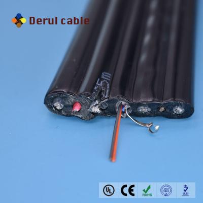 China Conveyors Lift CCTV Cable Traveling Cranes and Flatbed Cable with Optical Fiber for Overhead Cranes Conveyors Lift Parts for sale