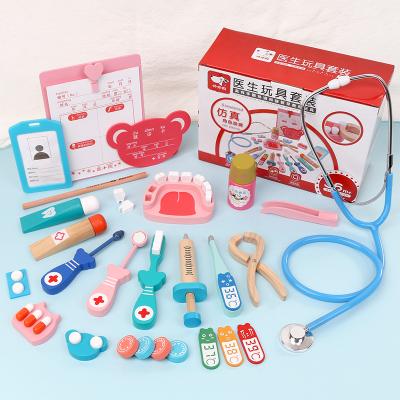 China Hot Selling Intellectual Development Simulate Doctor Kit Toys Role Play Medicine Box For Kids for sale