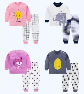 China European and American style comfortable baby set baby clothes sets unisex children's clothing sets print cartoon Four Seasons boys for sale