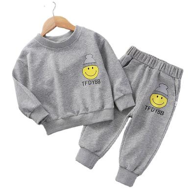 China Fashion \ comfortable children \ durable baby boy clothes western style boys and girls leisure sportswear suit 2021 spring and Autumn Korean new for sale