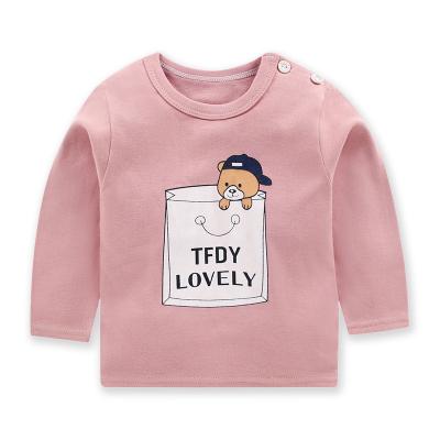 China Wholesale Soft Children's Clothing Kids Wears Long Sleeve Kids Baby T-Shirts for sale