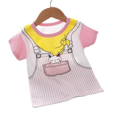 China Soft 2021 hot selling 100% cotton short sleeve kids t-shirt for high quality for sale