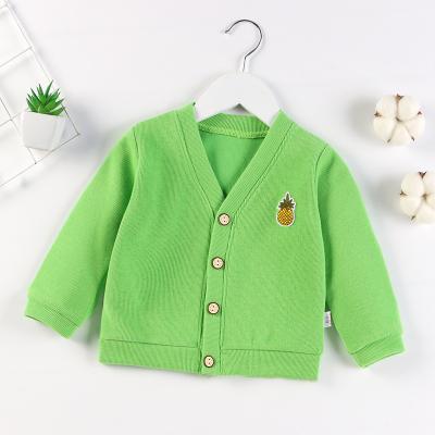 China New retro color anti-shrink long sleeve autumn spring shirt baby clothes boys and girls knitting baby knitted clothes for sale