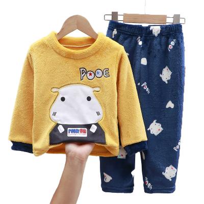 China Comfortable High Quality Longsleeve Sleepwear Flannel Winter Clothes Kids Pajamas for sale