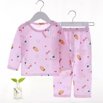 China Suit Boys and Girls Baby Clothes Toddler Comfortable Two Piece Pajamas Sets Long Sleeve Cotton Children Pajamas for sale