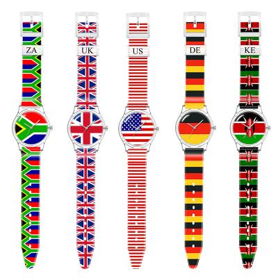 China Water Resistant Design Your Own Japanese National Flag Quartz Watch Plastic Logo Watch Custom Made No Copy for sale