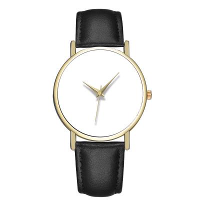 China Water Resistant White Sublimation Watch Dial Private Label Printing OEM Men Watch Women Custom Photo Watch Gold Case for sale