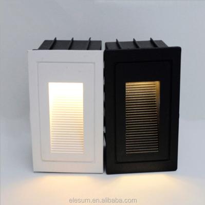 China Modern Stair LED Recessed Step Light Cree Chip 2W Led Step Light Aluminum Material IP65 Corner Lamp Decorate Outdoor for sale