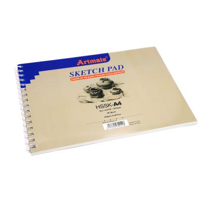 China 160gsm Paper Sheets, Artmate Sketch Pad A4 30 Pad Spiral Durable Acid Free HSSK-A4 Drawing Paper for sale