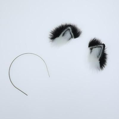 China Magnetic Rabbit Ears Hair Accessories Baby Version Hair Circle Props Cotton Doll Props Cosplay Cotton Doll Accessories Decorative Plush Animal Ears for sale