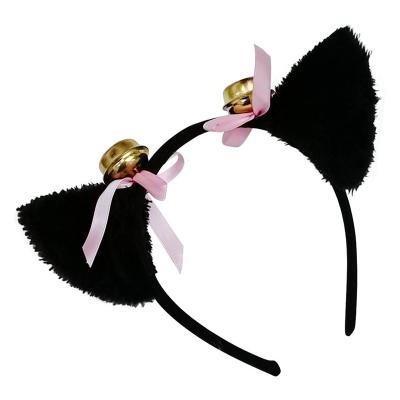 China Lolita Cosplay headwear cosplay props cat ear girl maid bell cat ear animal headband for sale