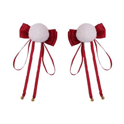 China Wholesale Sweet Christmas Lolita Holiday Headdre Lolita Bow Bell Pommel Hairpin Headdress Factory Direct Sales Custom Woman Hairpin Beautiful for sale