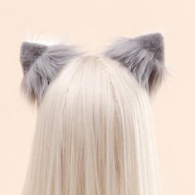 China High Quality Anime Powder Cartoon Lovely Lovely Wolf Beast Ears Cochlear Hairpin for sale