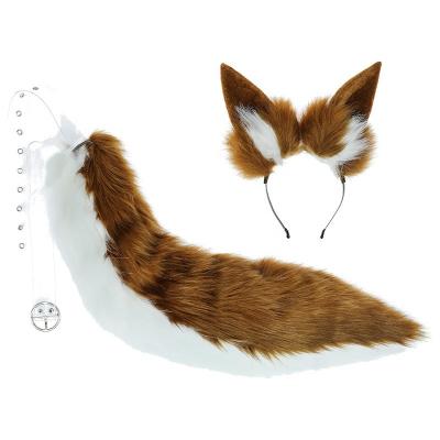 China Cosplay Simulated Fox Animal Diffuse Female yuzao Demon Cosplay Props Fashion Plush Party Show Tail Fox Forefeather for sale