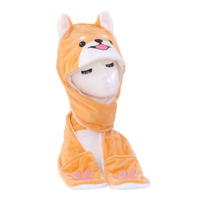 China Medium Two-dimensional Peripheral Hat Scarf Animation Bib Student Warm Plush Print One-Piece Embroidery for sale