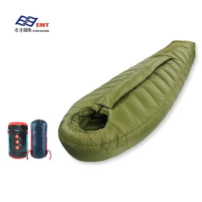 China Thermal Manufacturers Wholesale Outdoor Down Top Open Bin Design Sleeping Bags for sale