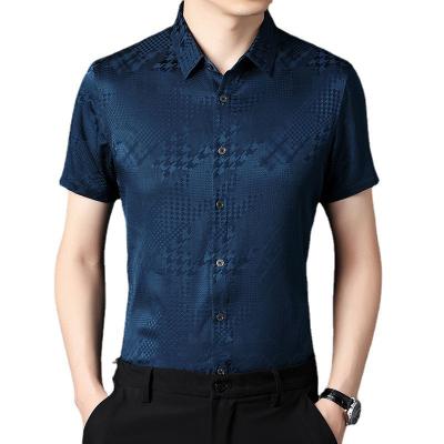 China Breathable Quality and Quantity Assured Sell Well 97% Silk Shirt Men Luxury for sale