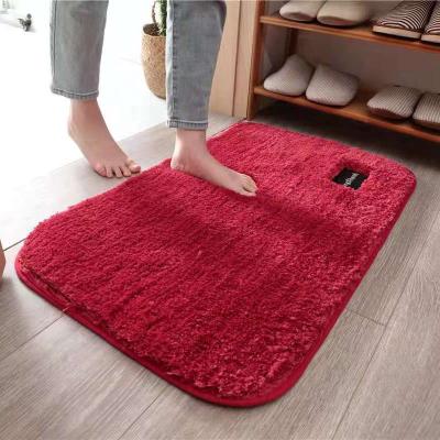 China Factory Wholesale Sustainable Water Absorbing Soft Bath Covers Mat For Toilet Shower Bedroom Dining Room for sale