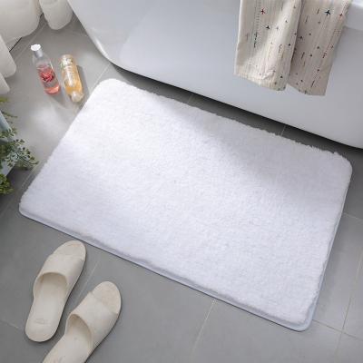 China 50*80cm Customized Washable Fiber Ultra Soft Dusting Non Slip Shaggy Long Pile Bathroom Blanket for sale